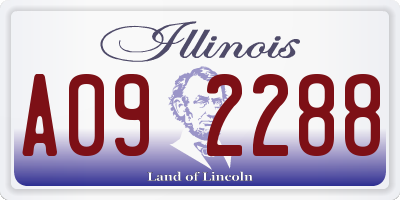 IL license plate A092288