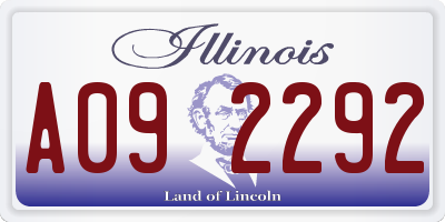 IL license plate A092292