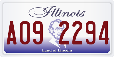 IL license plate A092294