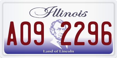 IL license plate A092296