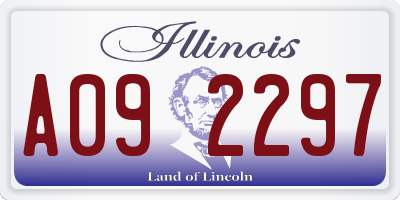 IL license plate A092297