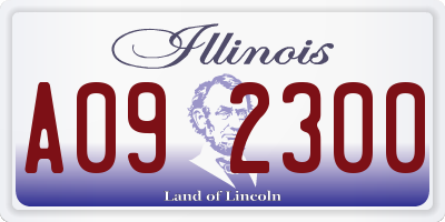IL license plate A092300