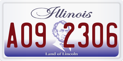 IL license plate A092306