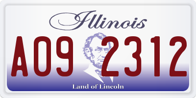 IL license plate A092312