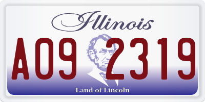 IL license plate A092319