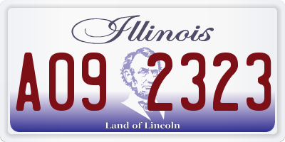 IL license plate A092323