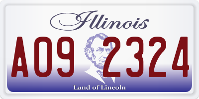IL license plate A092324