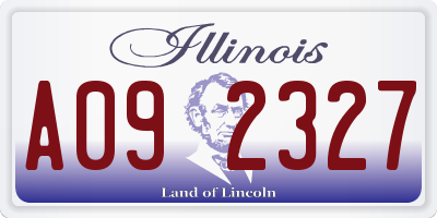 IL license plate A092327