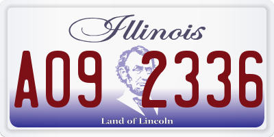 IL license plate A092336