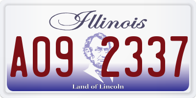 IL license plate A092337
