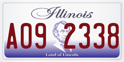 IL license plate A092338