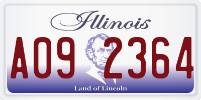 IL license plate A092364