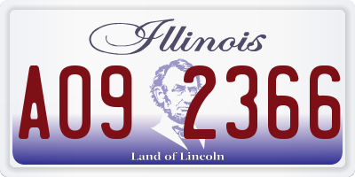 IL license plate A092366