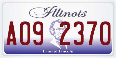 IL license plate A092370
