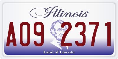IL license plate A092371