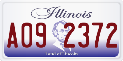 IL license plate A092372