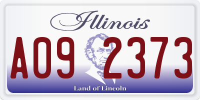 IL license plate A092373