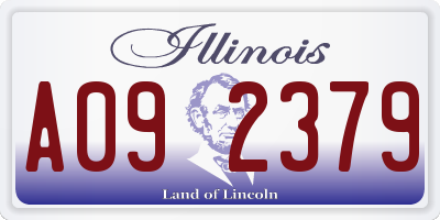 IL license plate A092379
