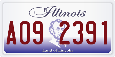 IL license plate A092391