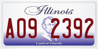 IL license plate A092392