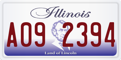 IL license plate A092394