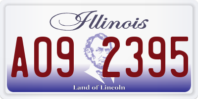 IL license plate A092395
