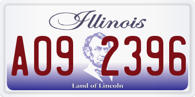IL license plate A092396