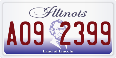 IL license plate A092399