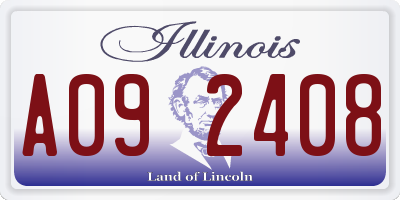 IL license plate A092408