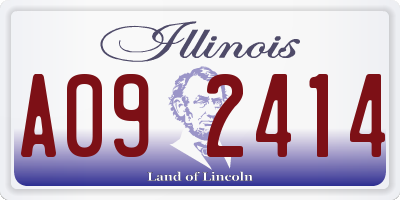 IL license plate A092414