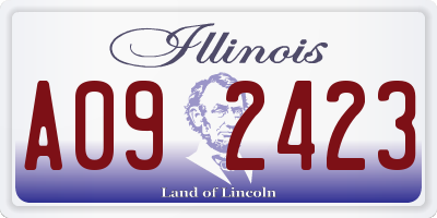 IL license plate A092423