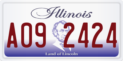 IL license plate A092424