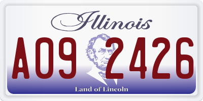 IL license plate A092426