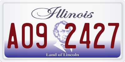 IL license plate A092427