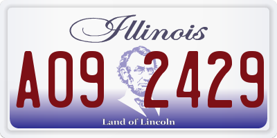 IL license plate A092429