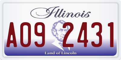IL license plate A092431