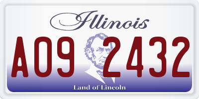 IL license plate A092432