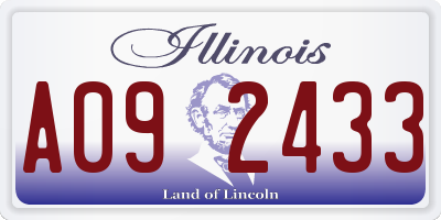 IL license plate A092433