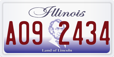 IL license plate A092434