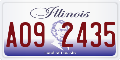 IL license plate A092435