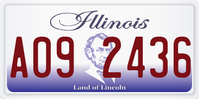 IL license plate A092436