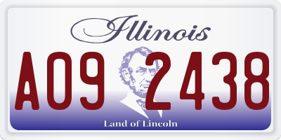 IL license plate A092438