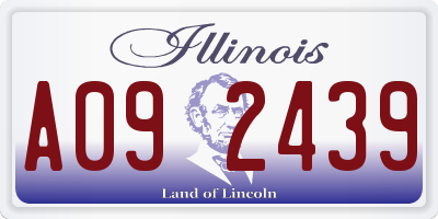 IL license plate A092439