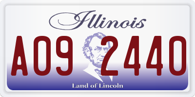 IL license plate A092440