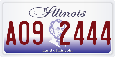 IL license plate A092444