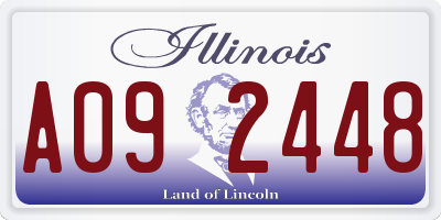 IL license plate A092448