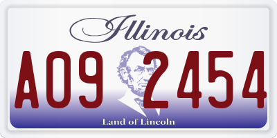 IL license plate A092454