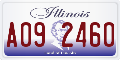 IL license plate A092460