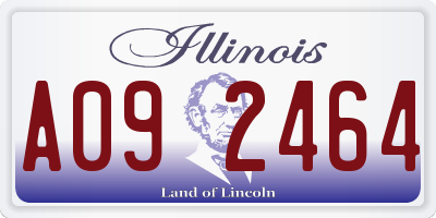 IL license plate A092464