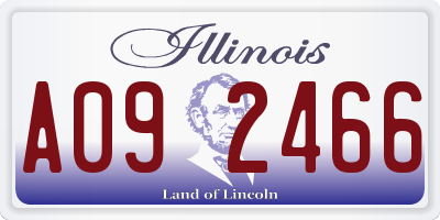 IL license plate A092466
